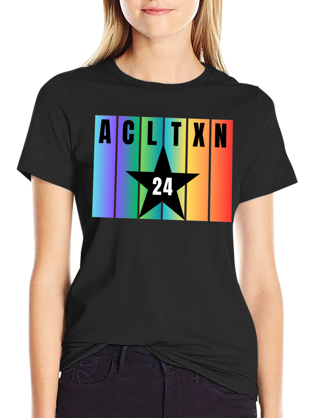 Austin TX Rainbow T-Shirt - Star 24 Design