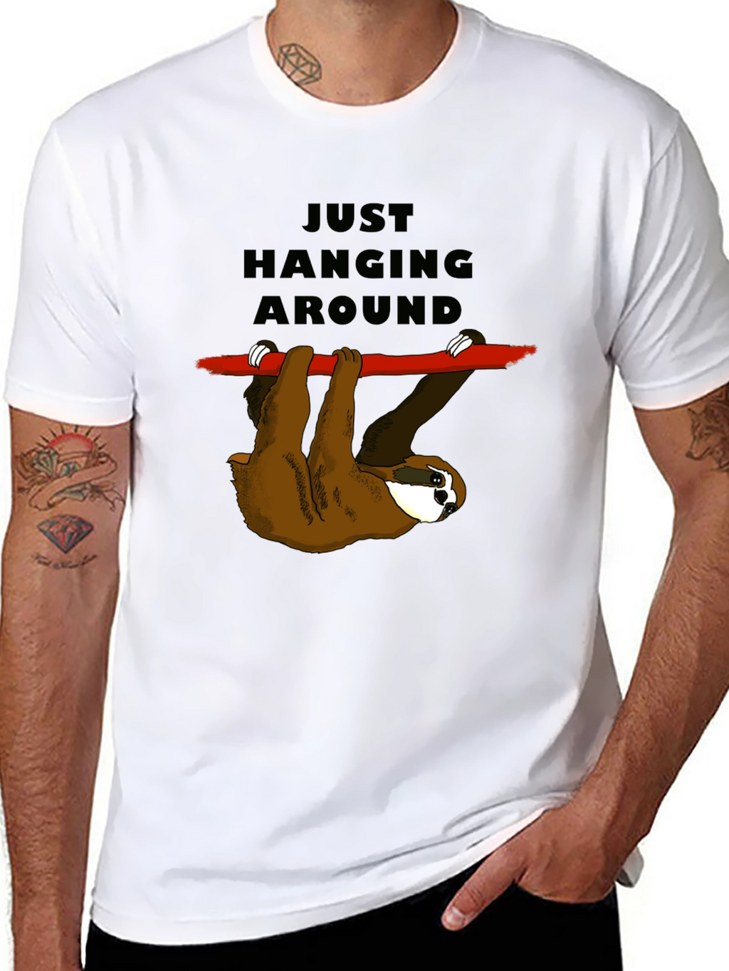 Just Hanging Around Sloth T-Shirt