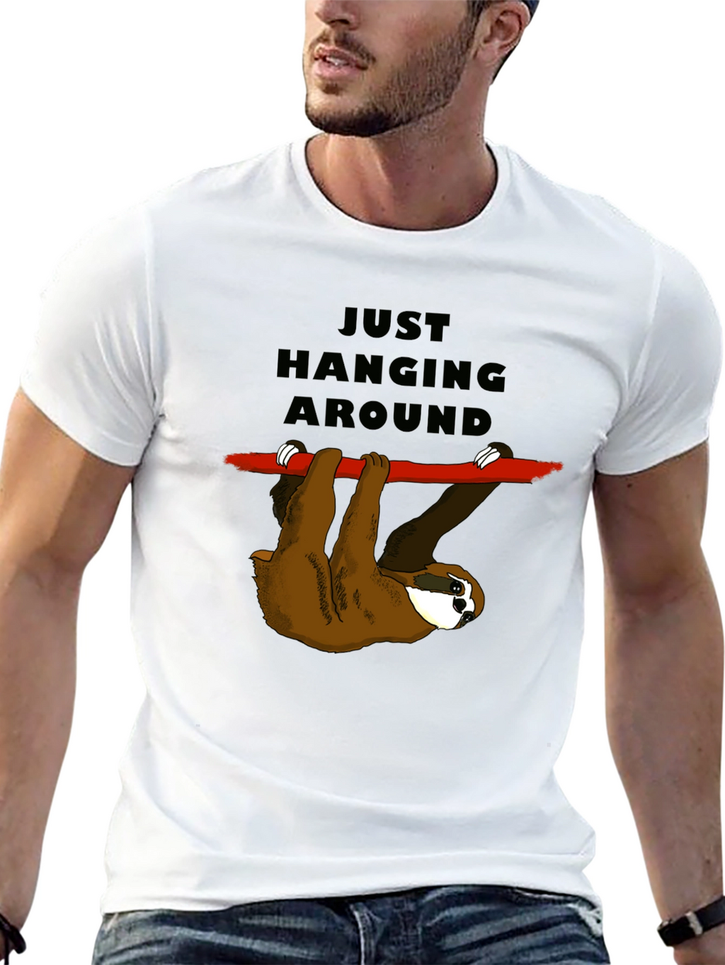 Just Hanging Around Sloth T-Shirt