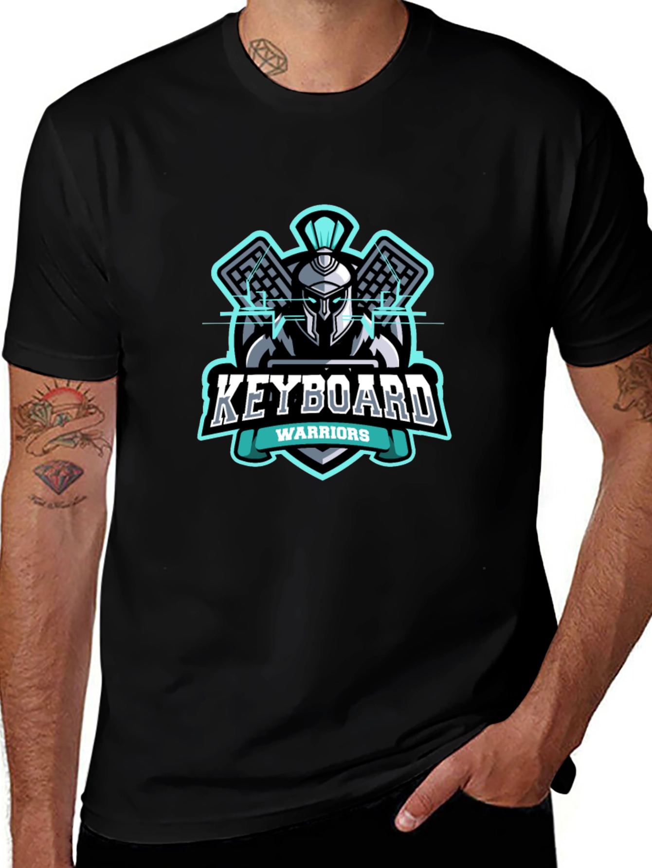 Keyboard Warriors Black T-Shirt