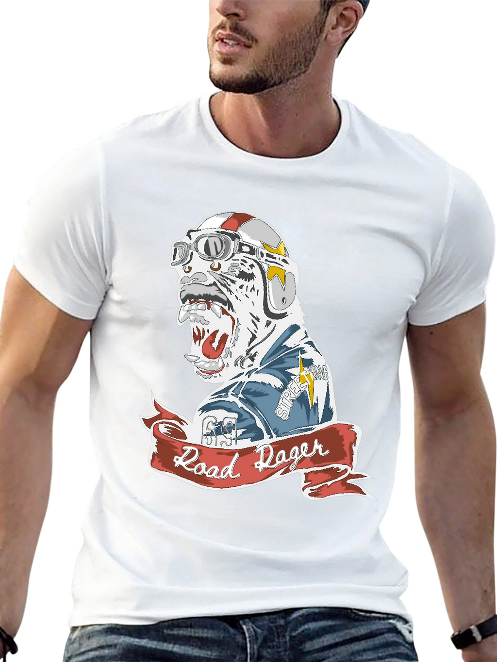 Road Rager Graphic Tee - Mens Black T-Shirt