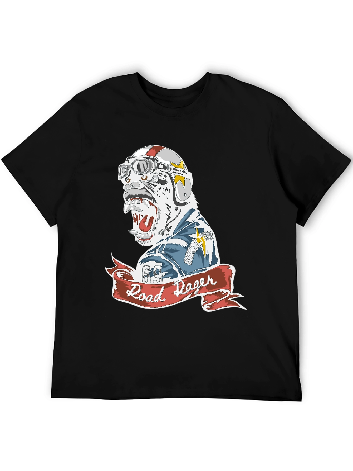 Road Rager Graphic Tee - Mens Black T-Shirt