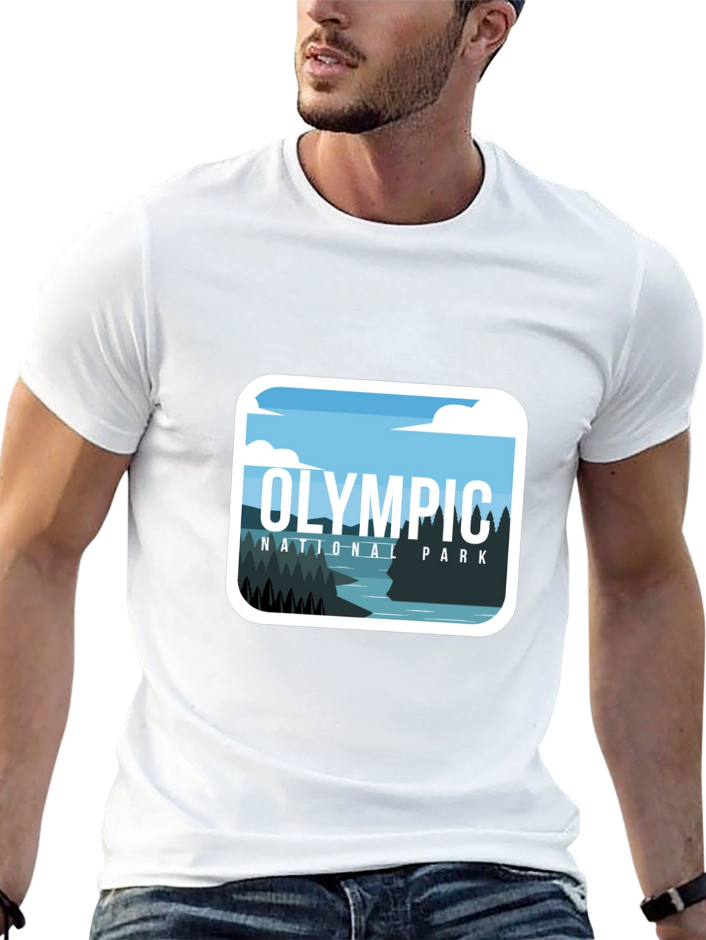 Olympic National Park Graphic Tee - Black