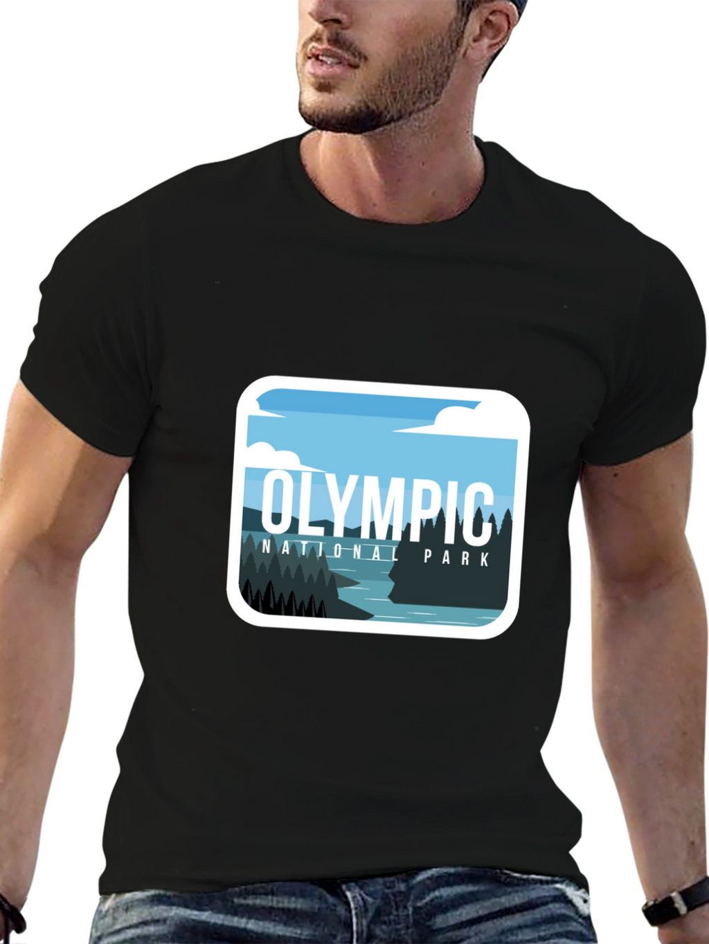 Olympic National Park Graphic Tee - Black