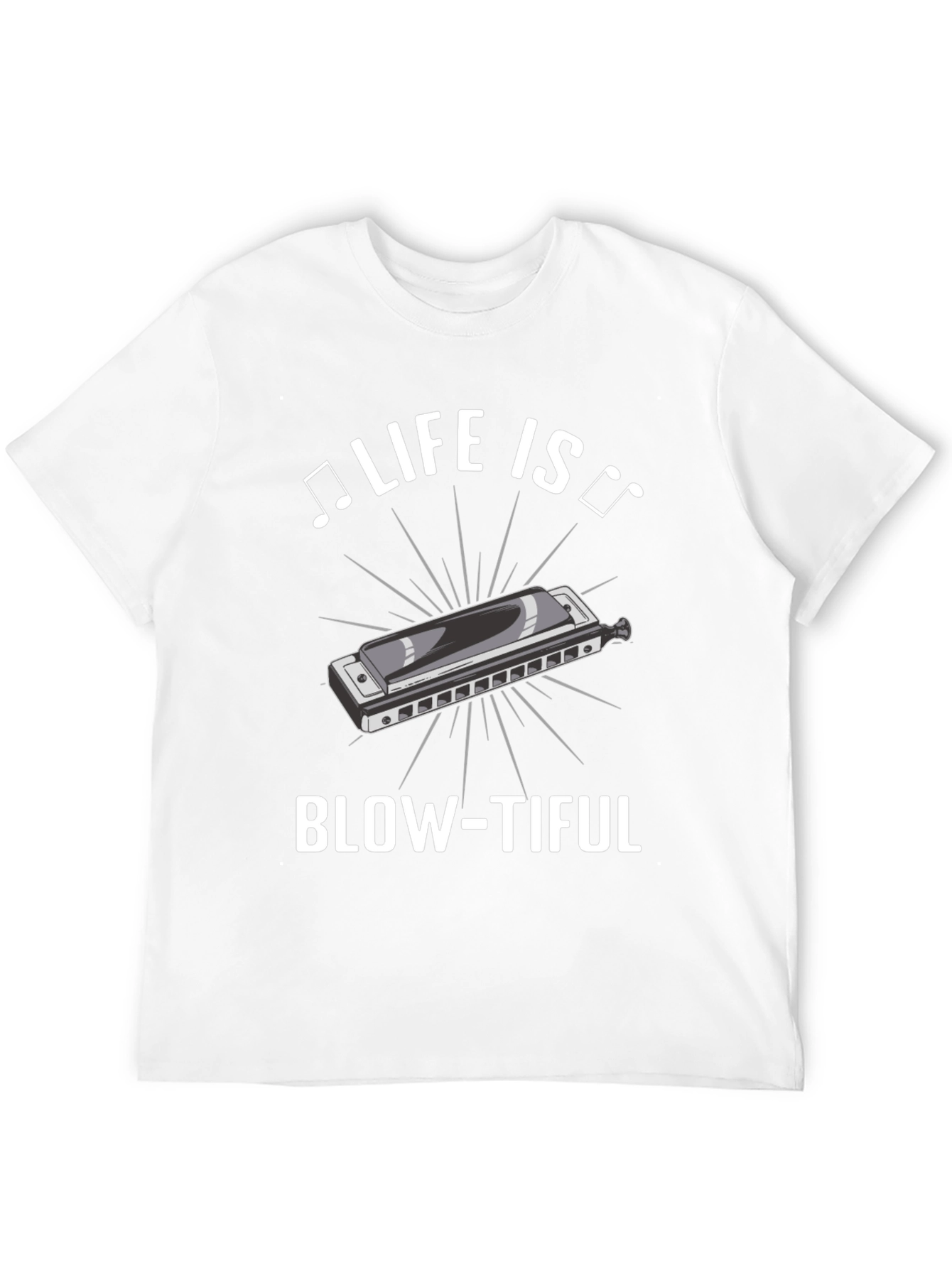 Life is Blow-tiful Harmonica T-Shirt