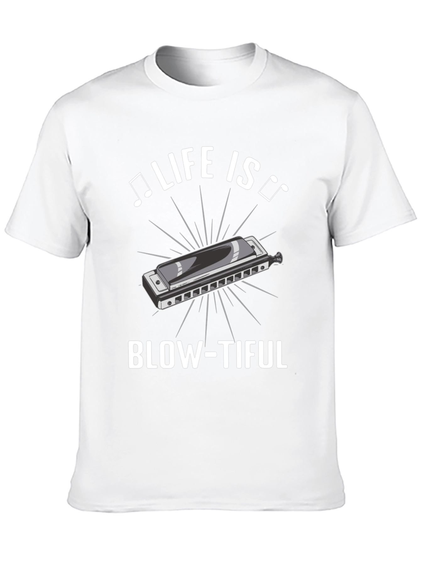 Life is Blow-tiful Harmonica T-Shirt
