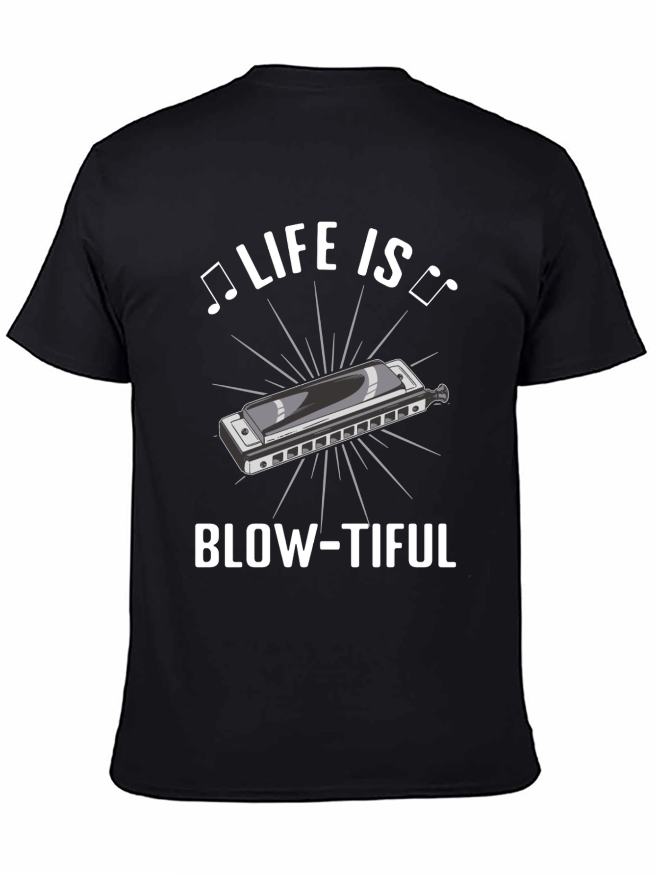 Life is Blow-tiful Harmonica T-Shirt