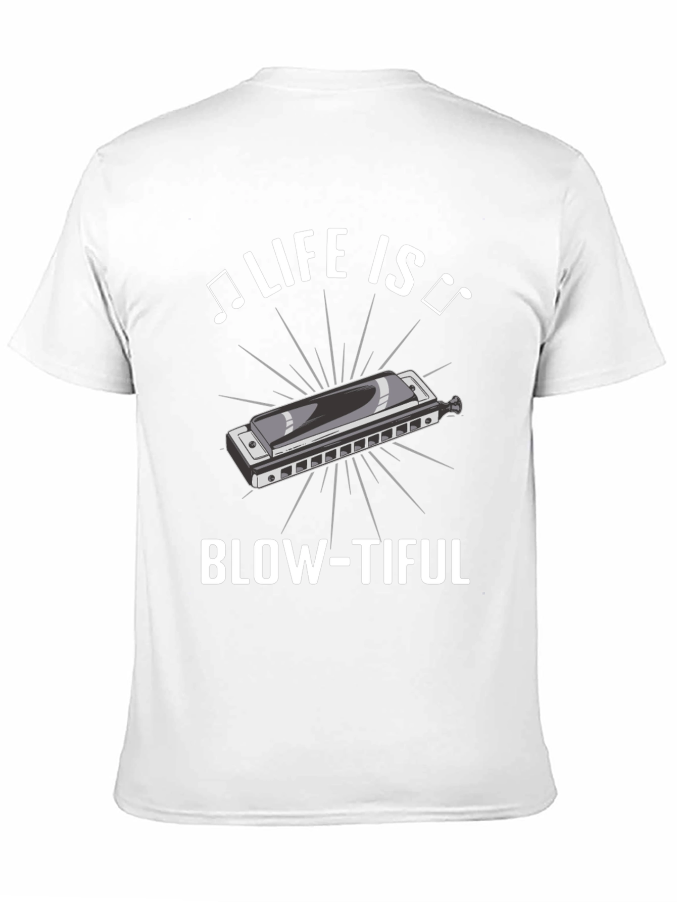 Life is Blow-tiful Harmonica T-Shirt