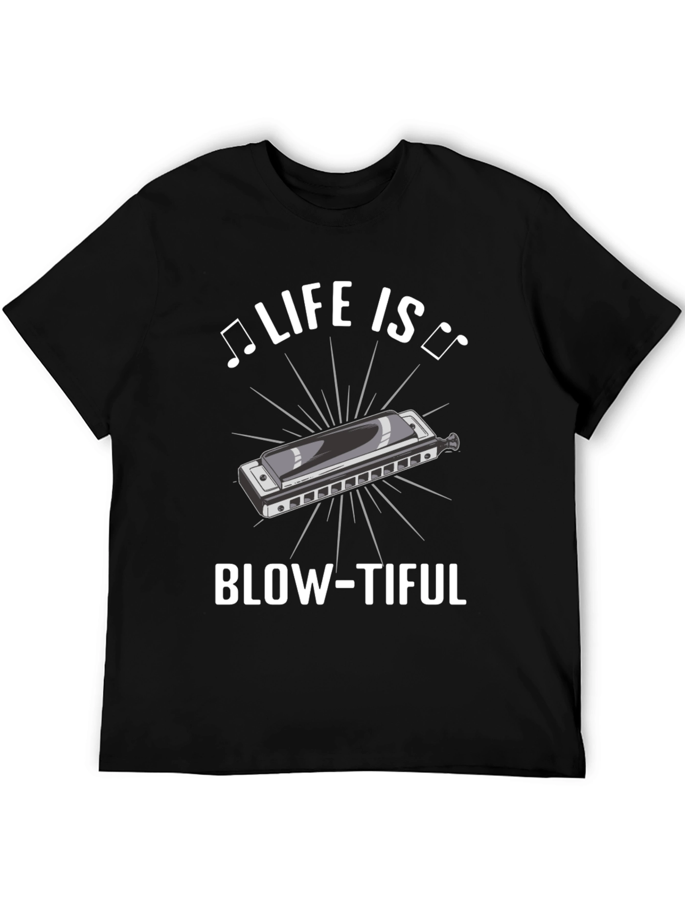 Life is Blow-tiful Harmonica T-Shirt
