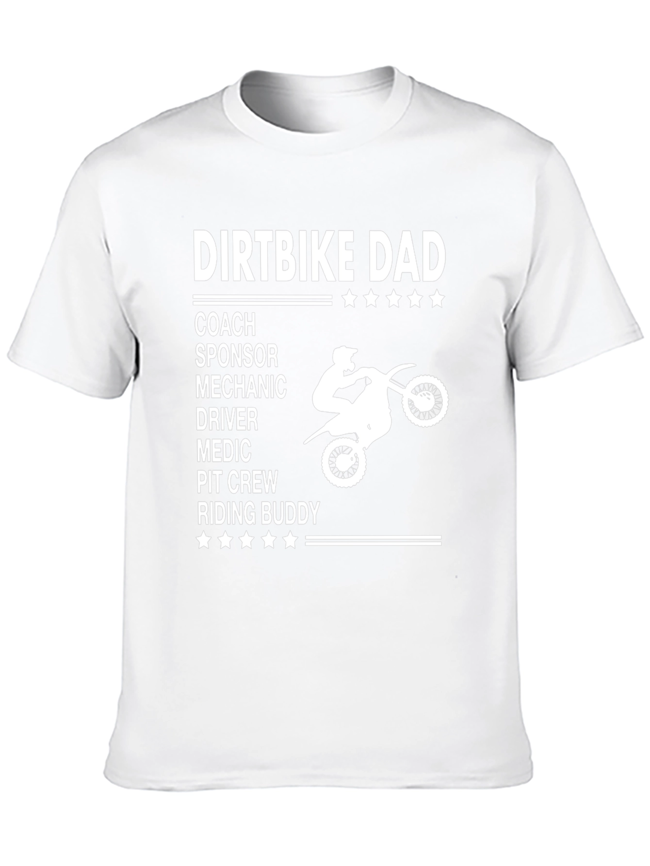 Dirtbike Dad Graphic Tee - Motocross Father T-Shirt