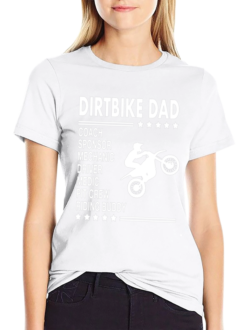 Dirtbike Dad Graphic Tee - Motocross Father T-Shirt