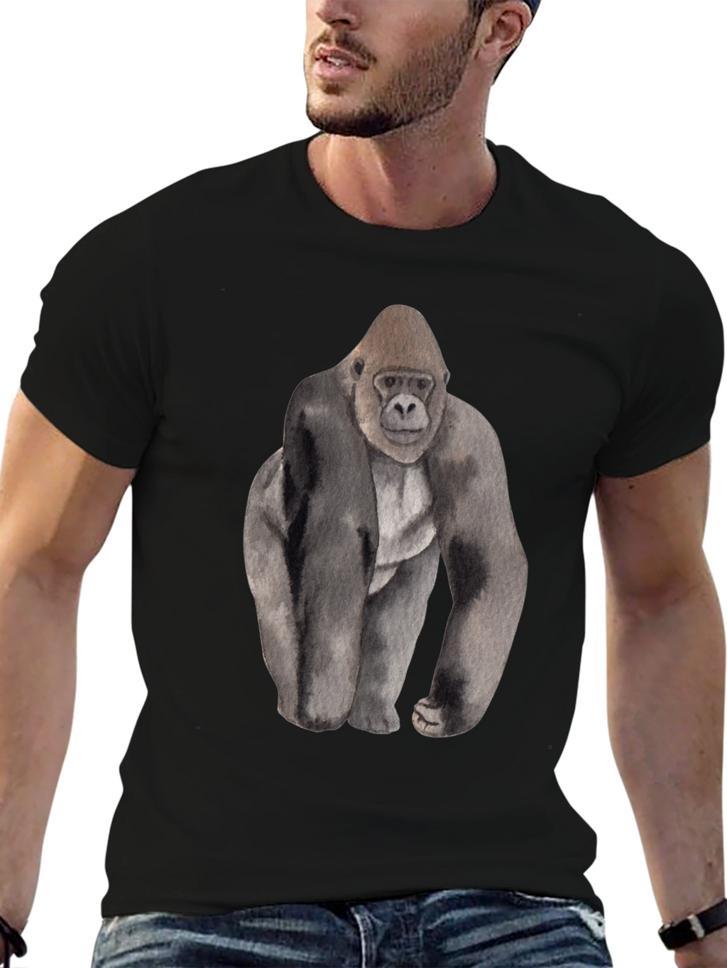 Gorilla Graphic T-Shirt - Classic Fit Soft Cotton