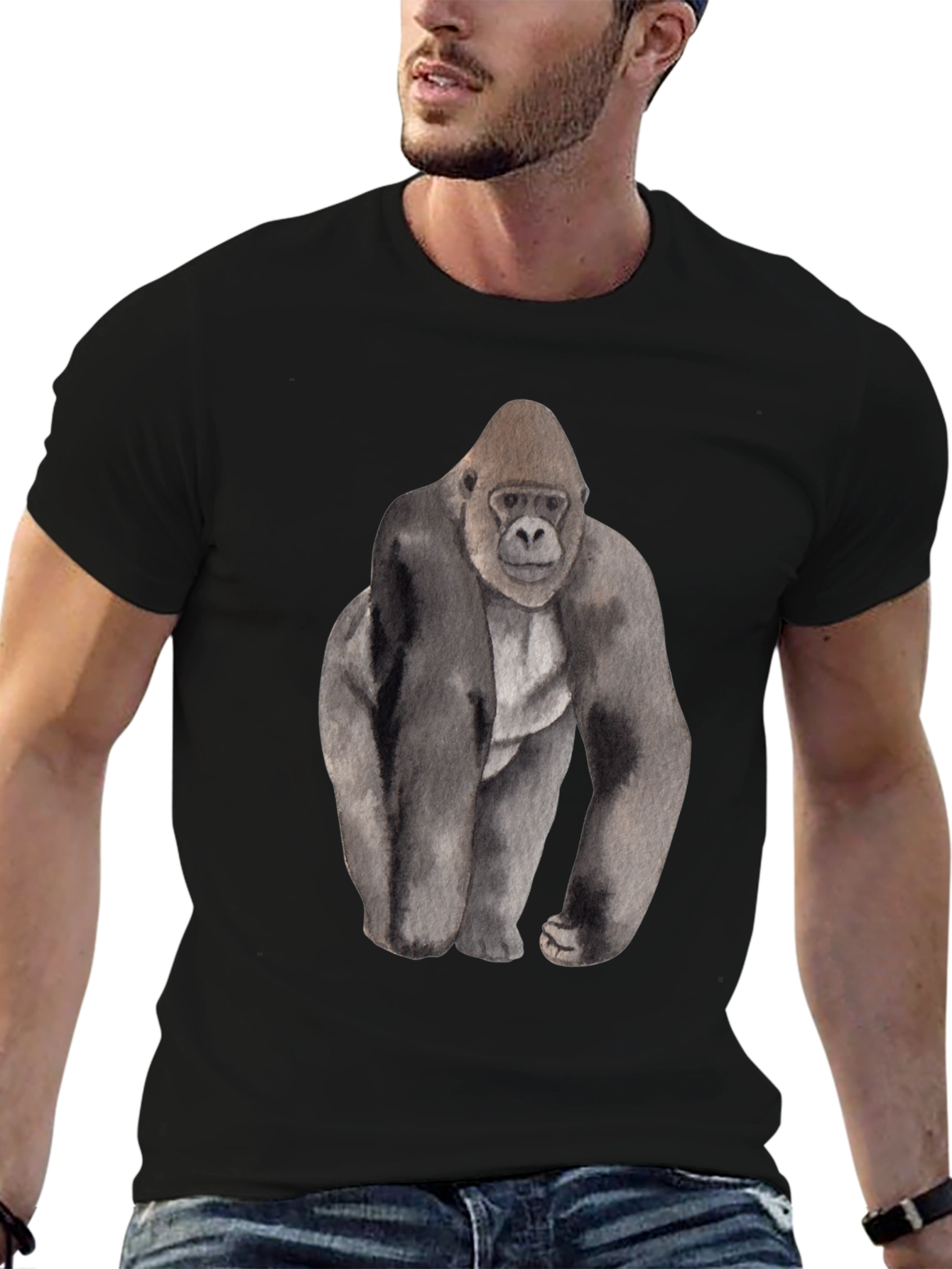 Gorilla Graphic T-Shirt - Classic Fit Soft Cotton
