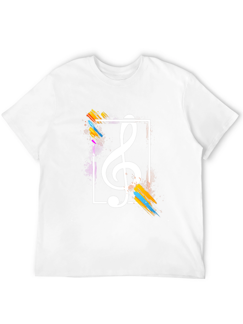 Stylish Music Note Graphic Tee - Black Cotton T-Shirt