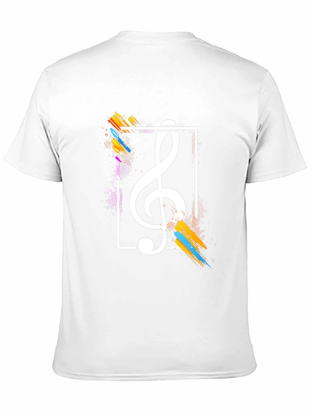 Stylish Music Note Graphic Tee - Black Cotton T-Shirt