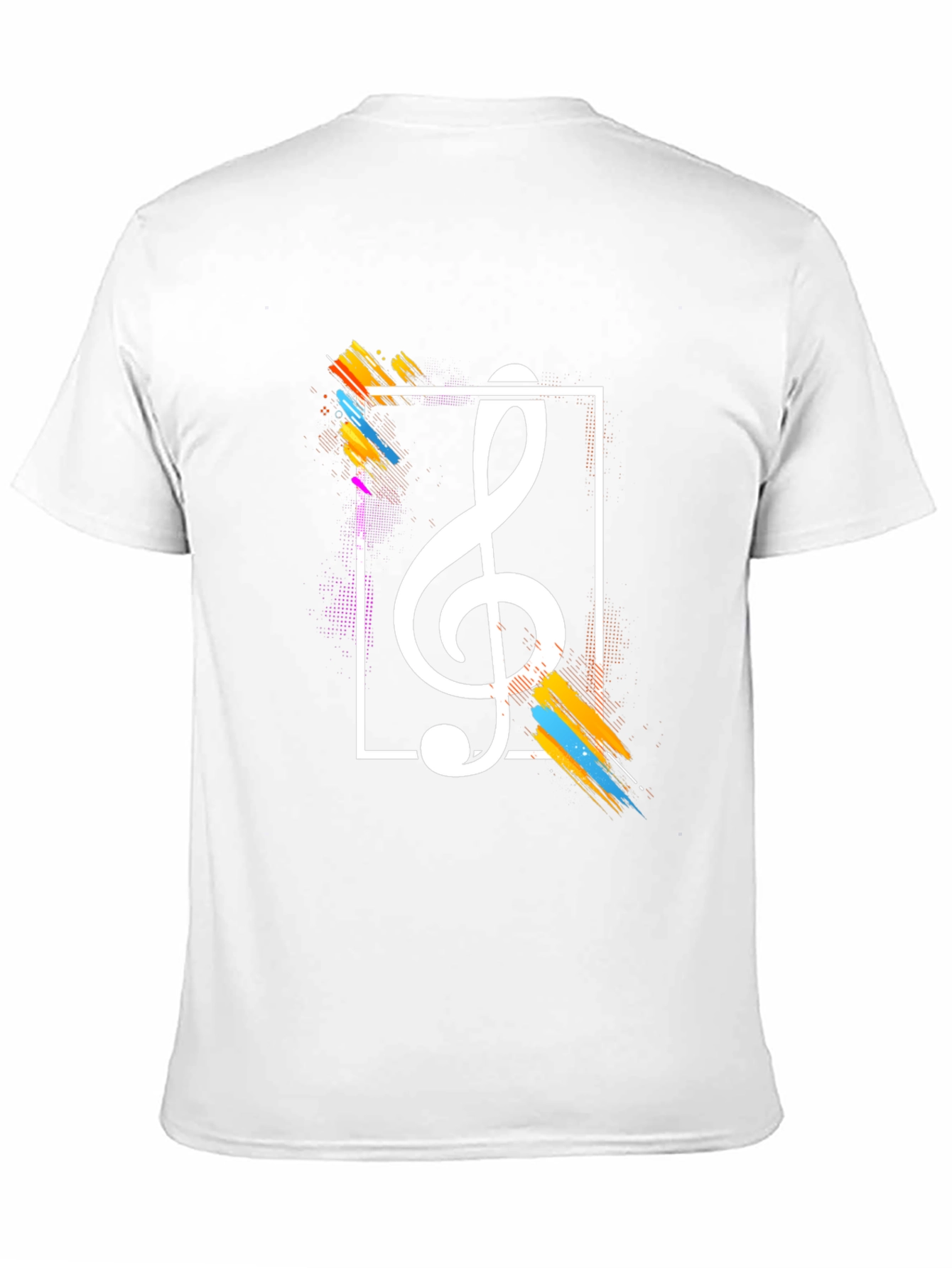 Stylish Music Note Graphic Tee - Black Cotton T-Shirt