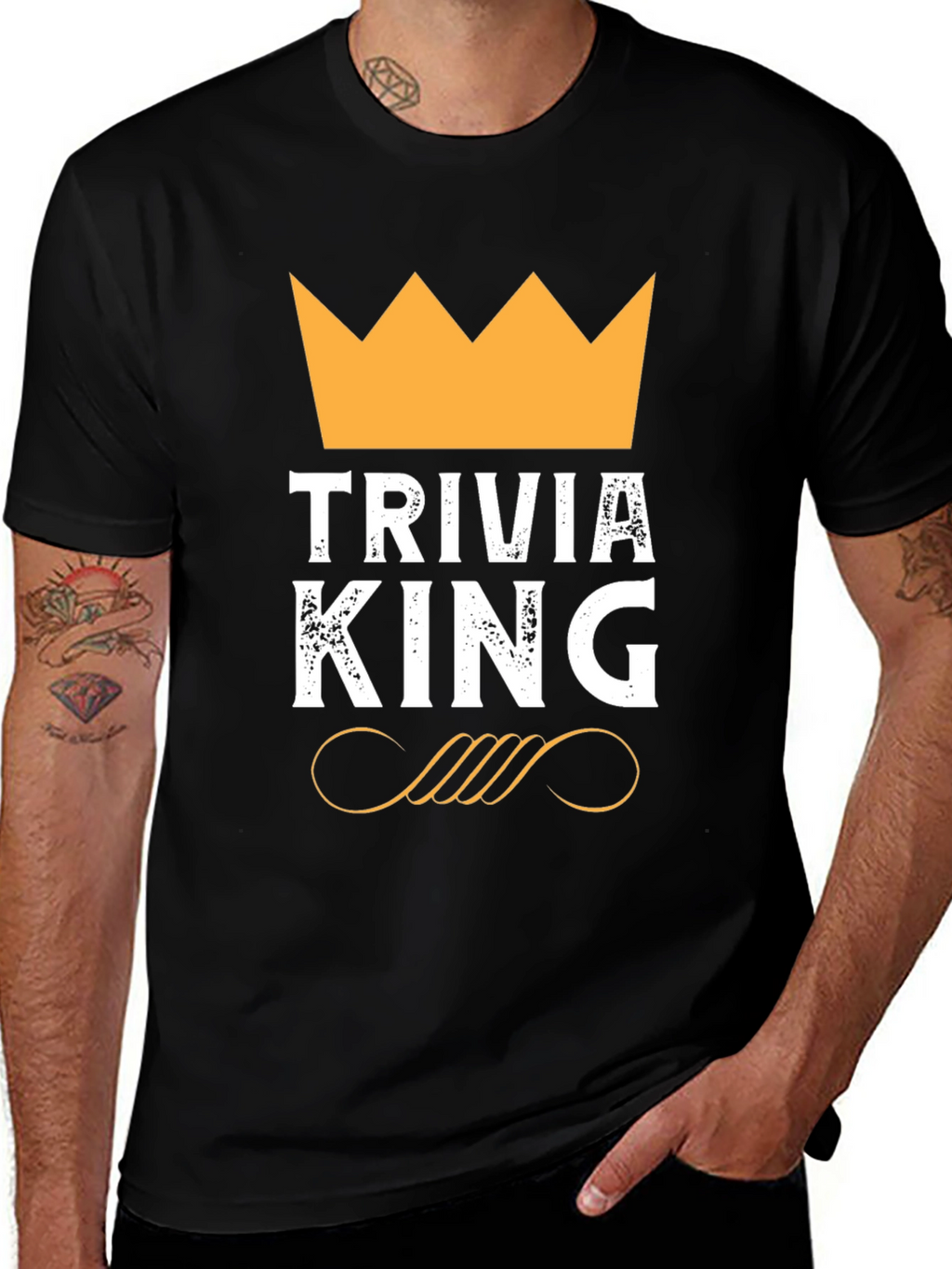 Trivia King Graphic Tee - Fun Quiz Master Shirt