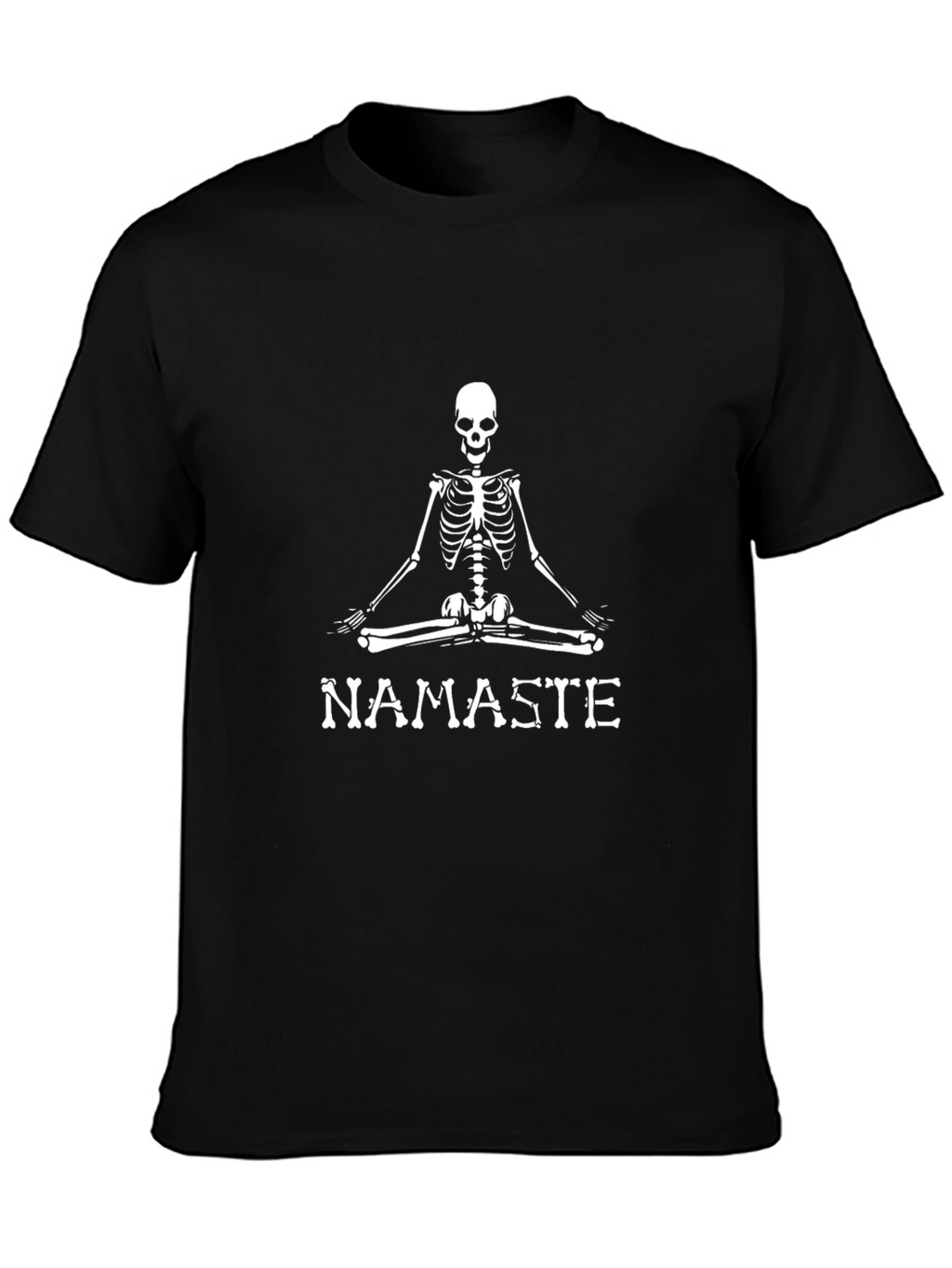 Namaste Skeleton Graphic T-Shirt