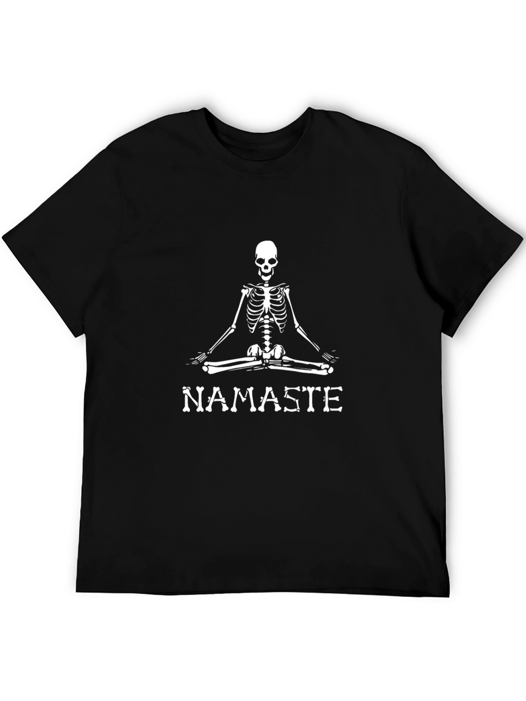 Namaste Skeleton Graphic T-Shirt