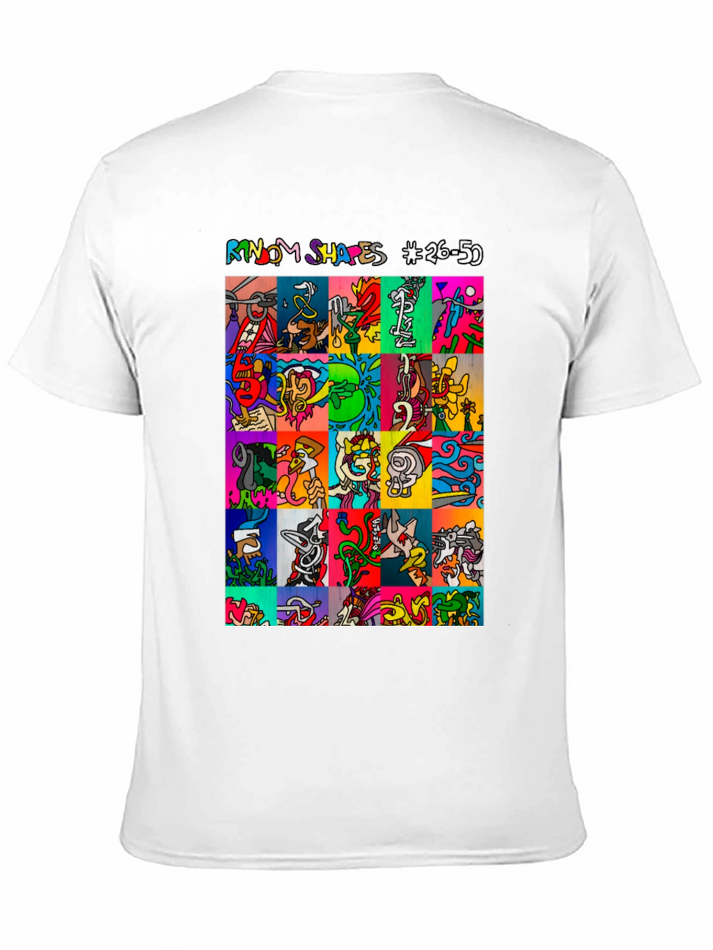 Funky Shapes Black T-Shirt
