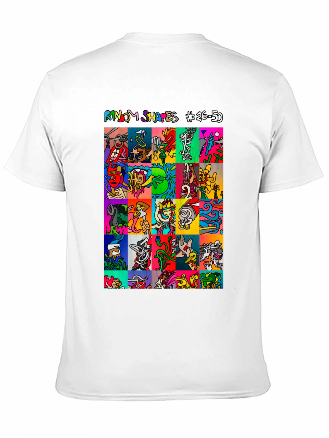 Funky Shapes Black T-Shirt