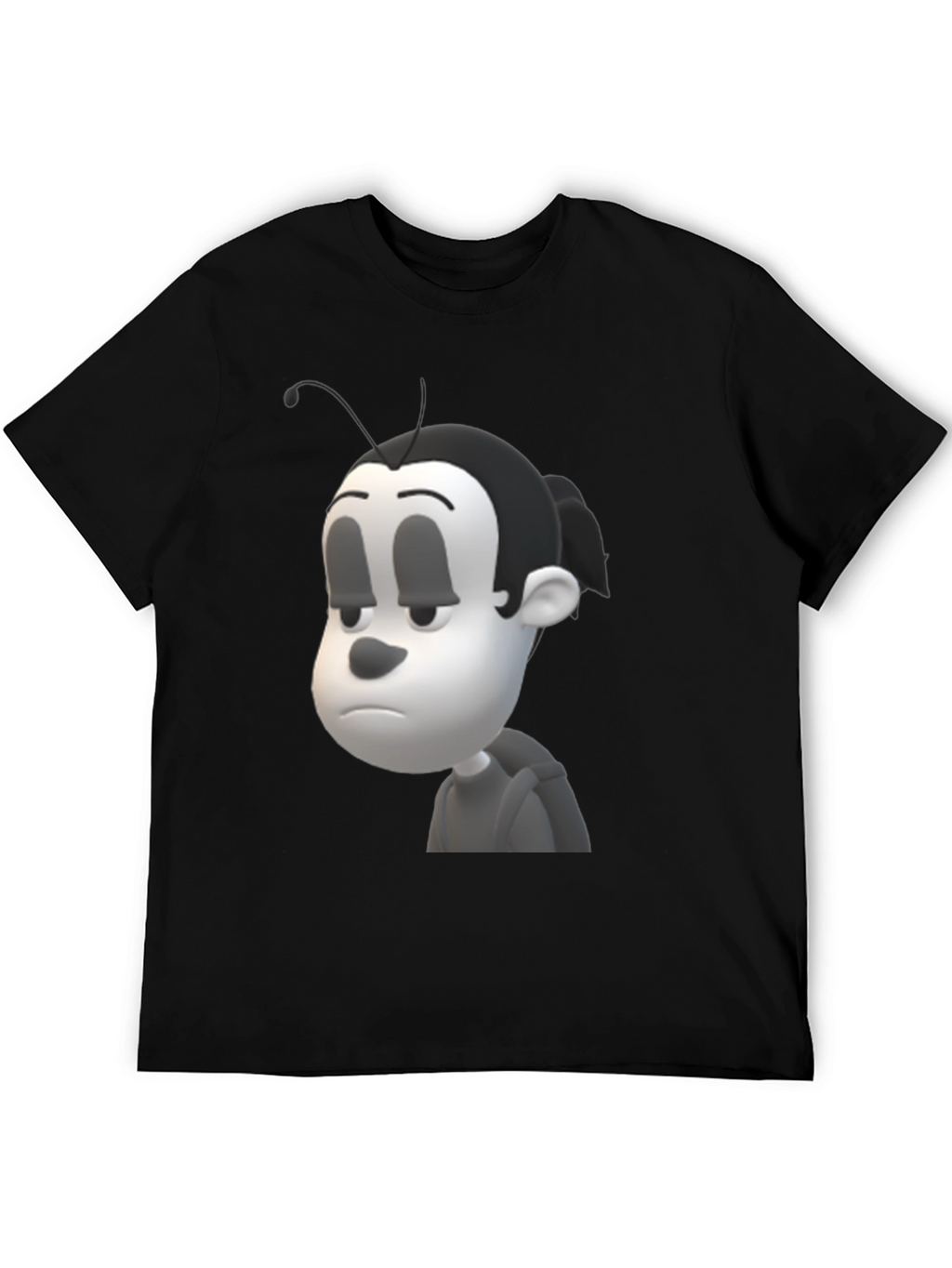 Cartoon Character Black T-Shirt