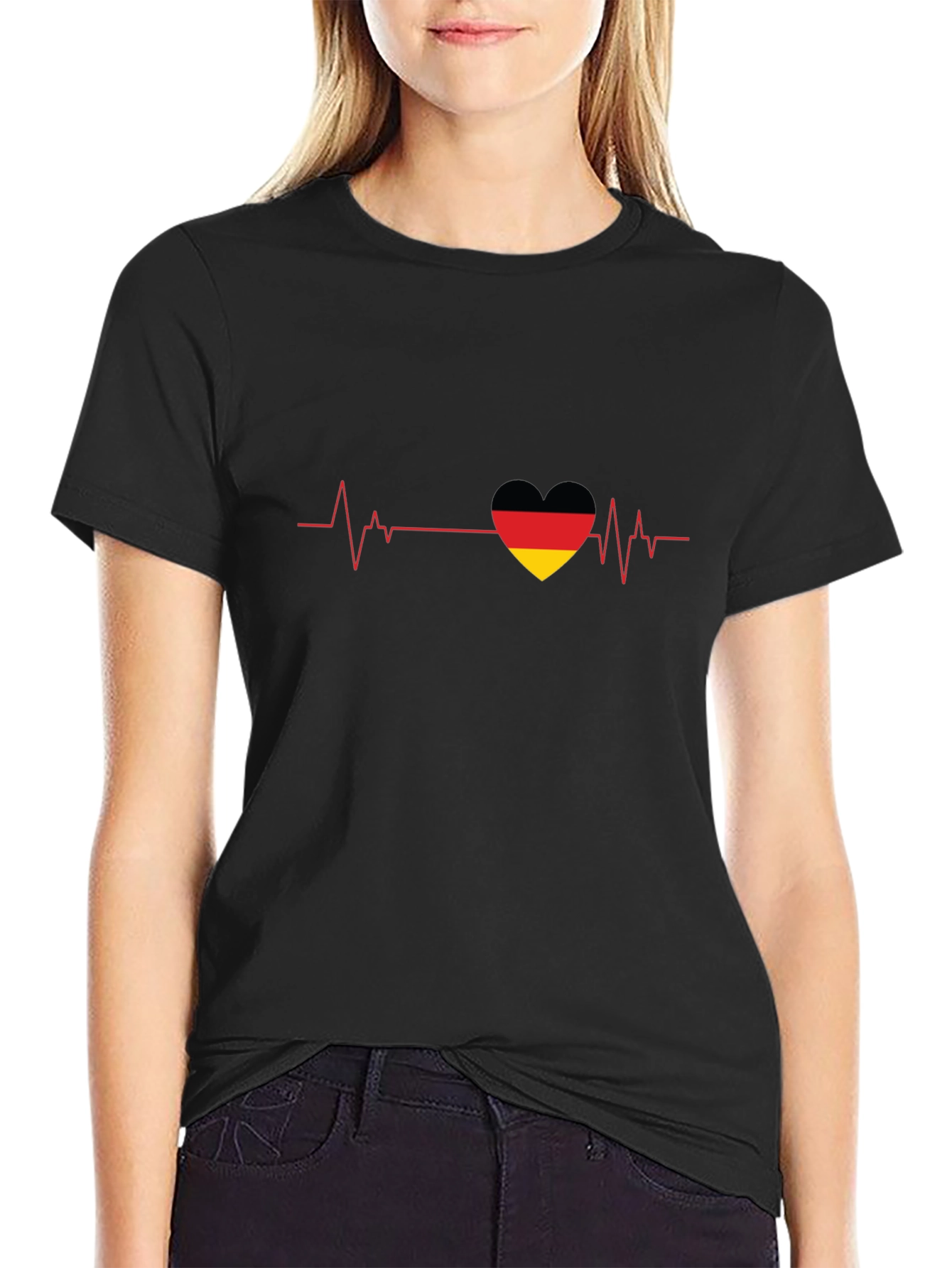 German Pride Heartbeat T-Shirt
