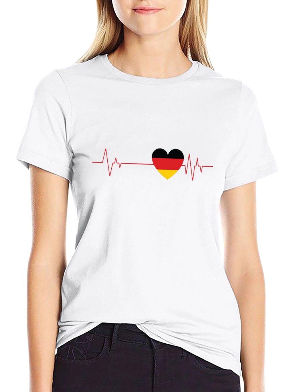 German Pride Heartbeat T-Shirt