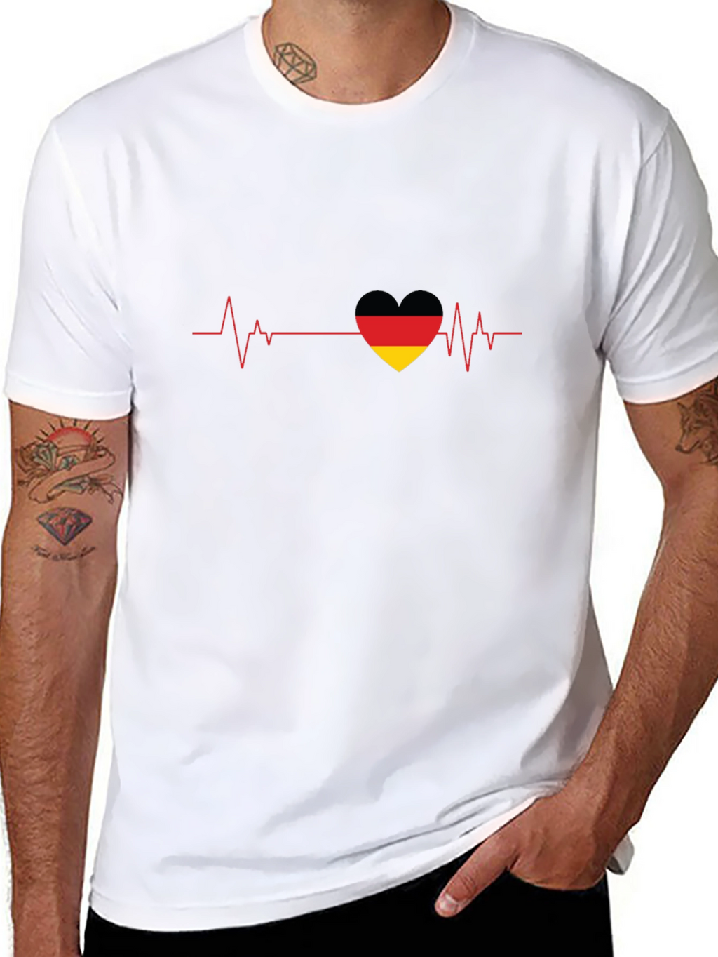 German Pride Heartbeat T-Shirt