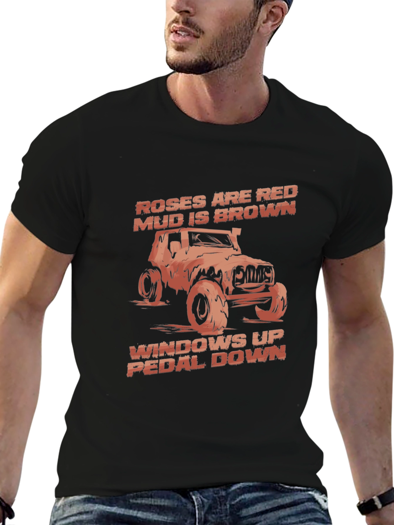Roses are Red Mud is Brown Black T-Shirt