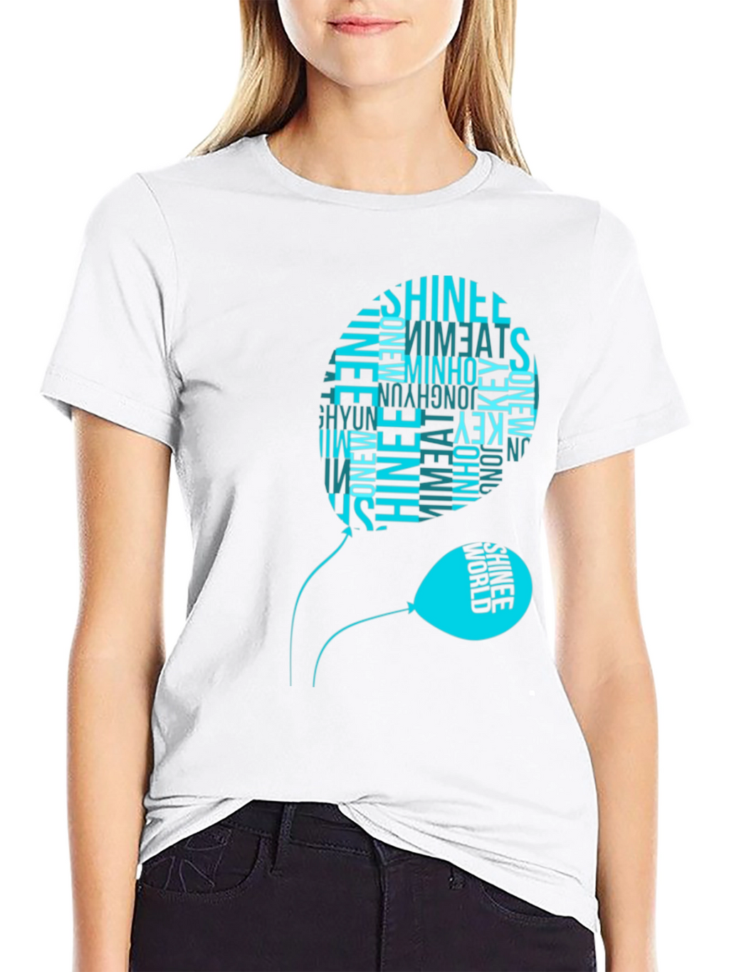 SHINee Balloon Graphic Black T-Shirt