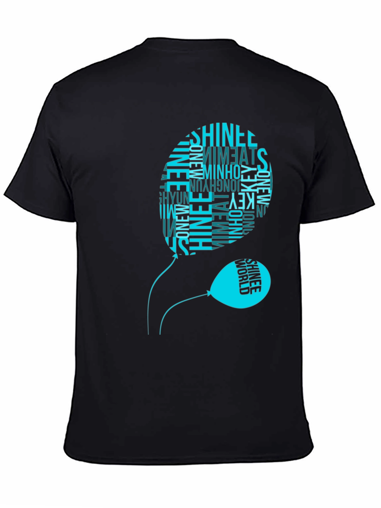 SHINee Balloon Graphic Black T-Shirt