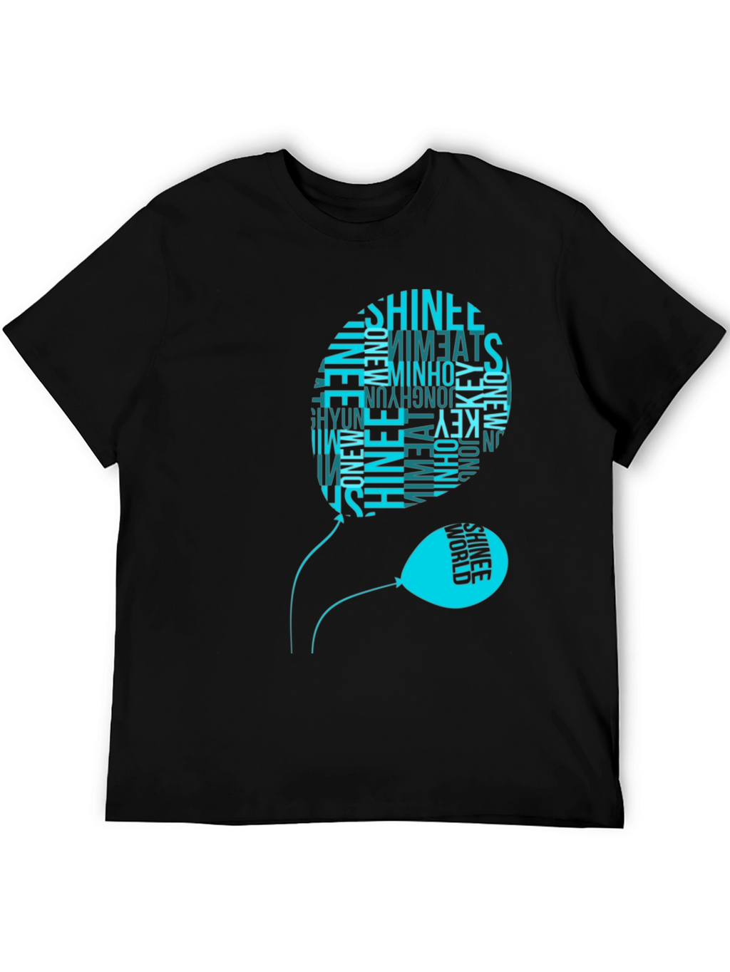 SHINee Balloon Graphic Black T-Shirt