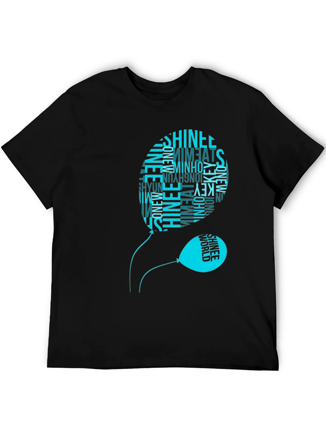 SHINee Balloon Graphic Black T-Shirt