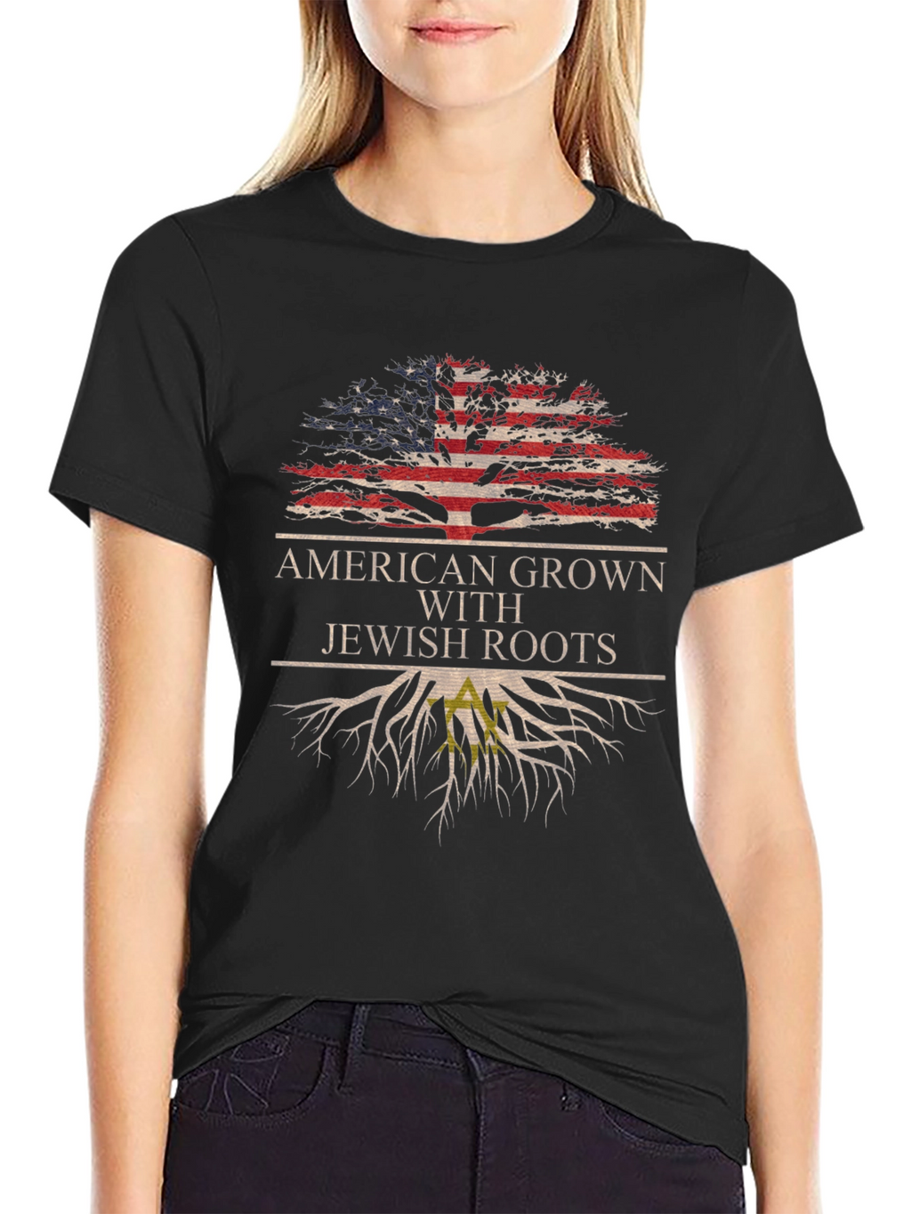 American Grown With Jewish Roots T-Shirt