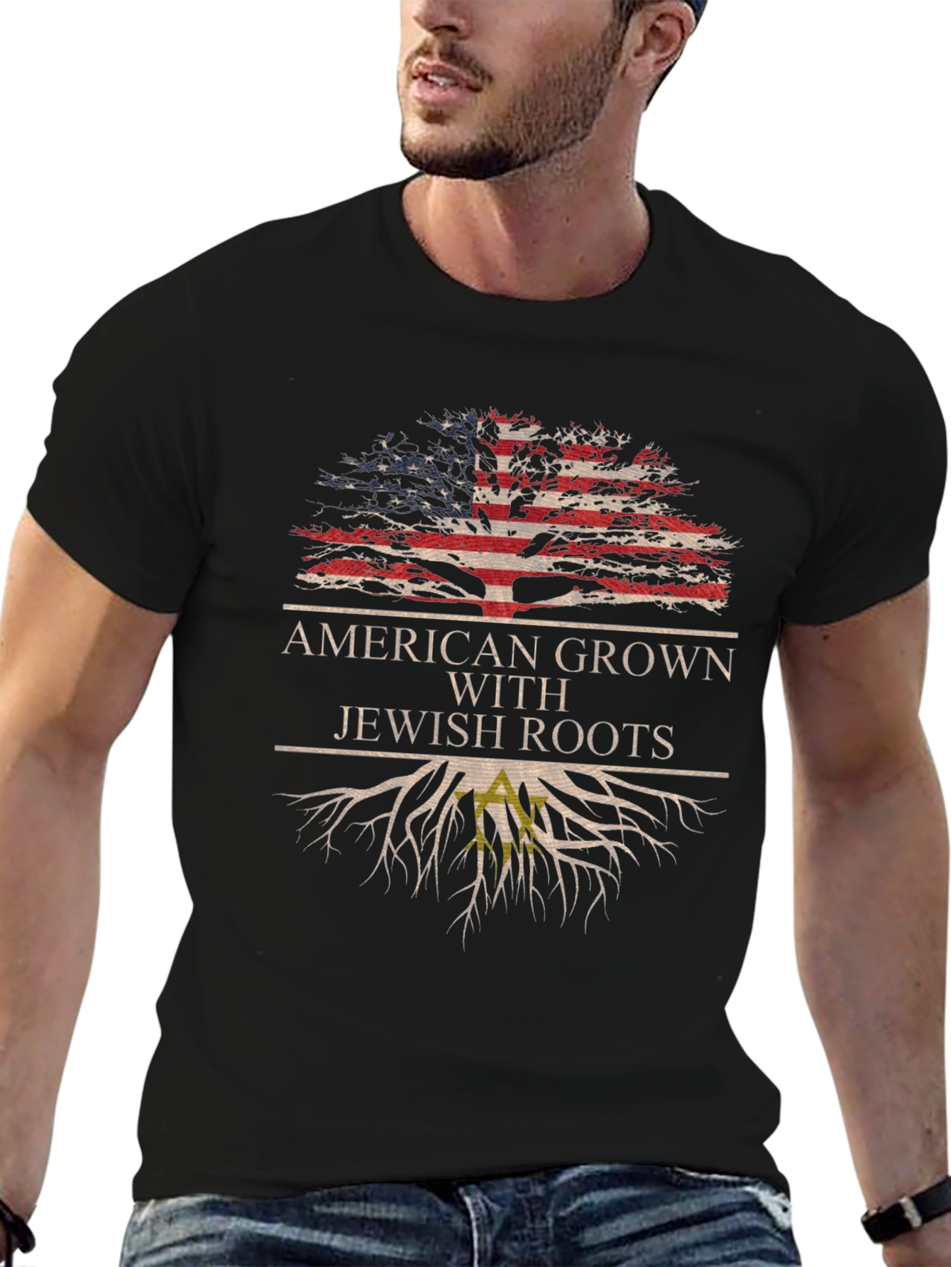 American Grown With Jewish Roots T-Shirt