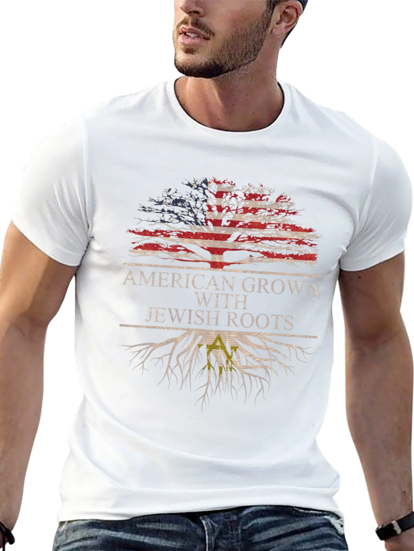 American Grown With Jewish Roots T-Shirt