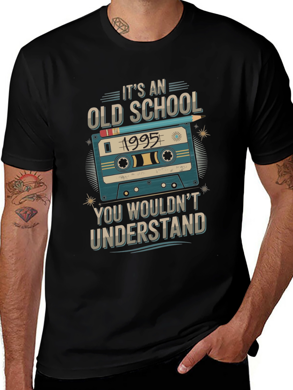 Old School 1995 Cassette Tape T-Shirt
