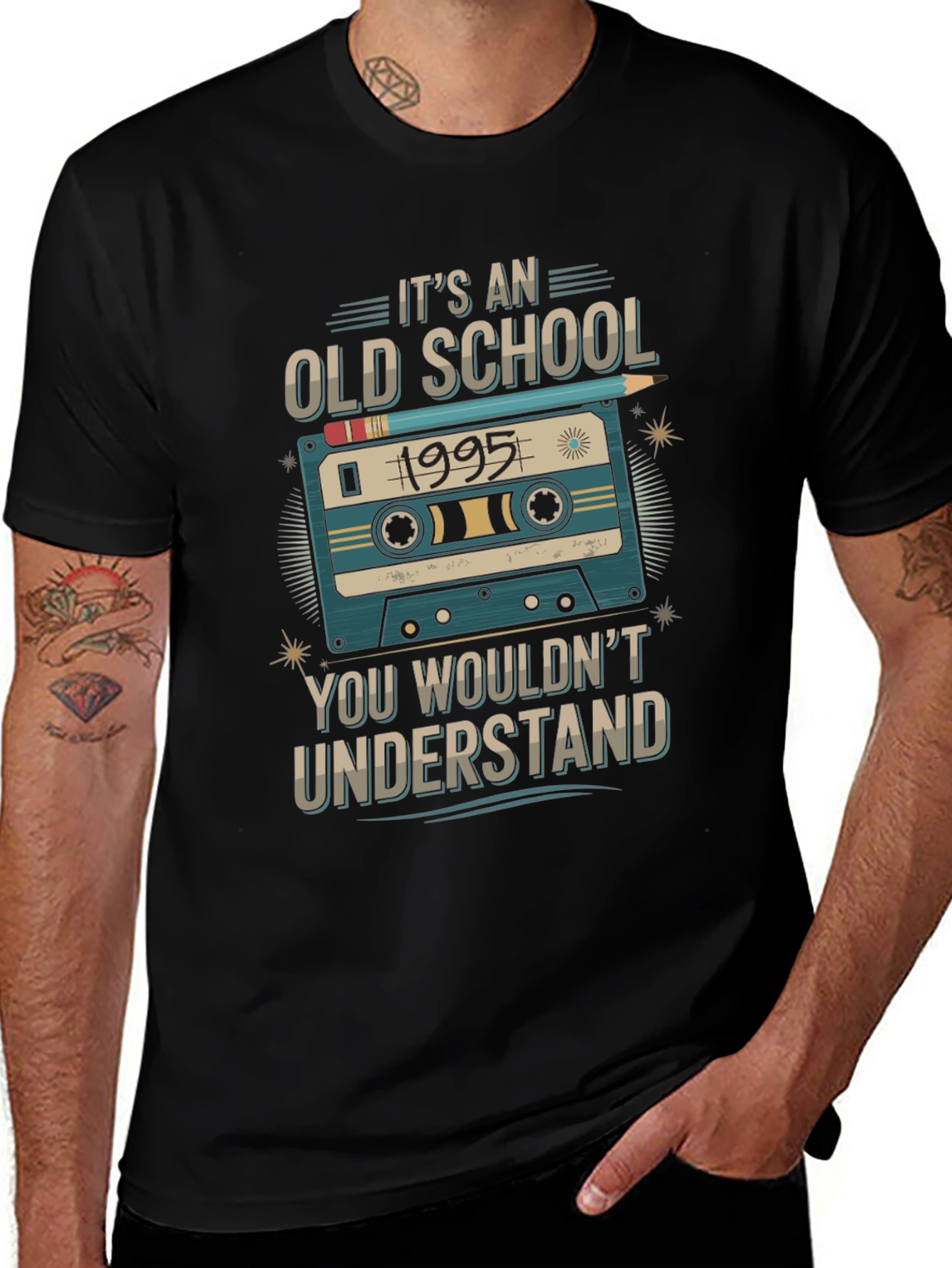 Old School 1995 Cassette Tape T-Shirt