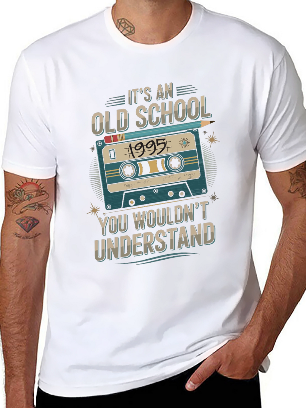 Old School 1995 Cassette Tape T-Shirt