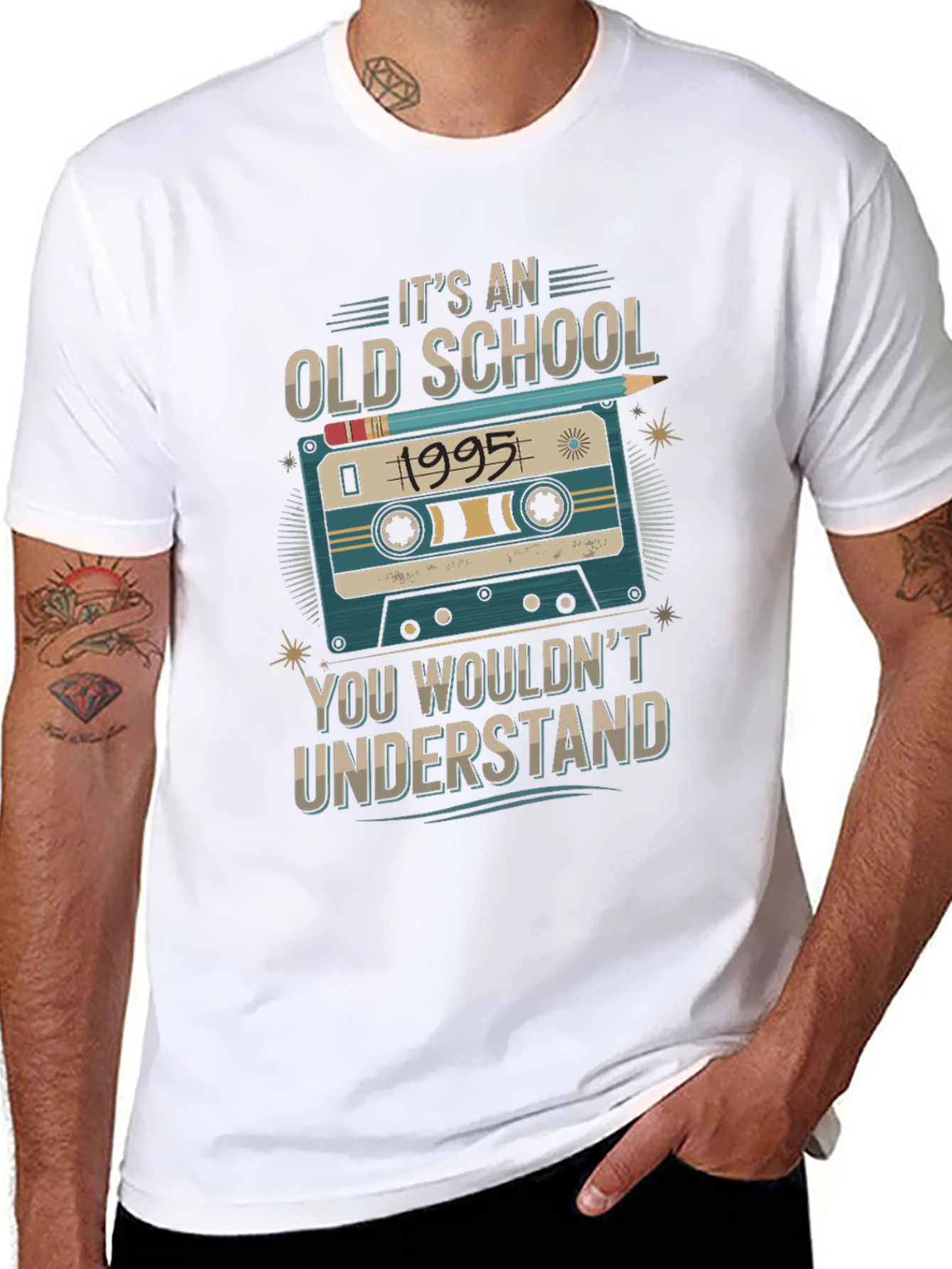 Old School 1995 Cassette Tape T-Shirt
