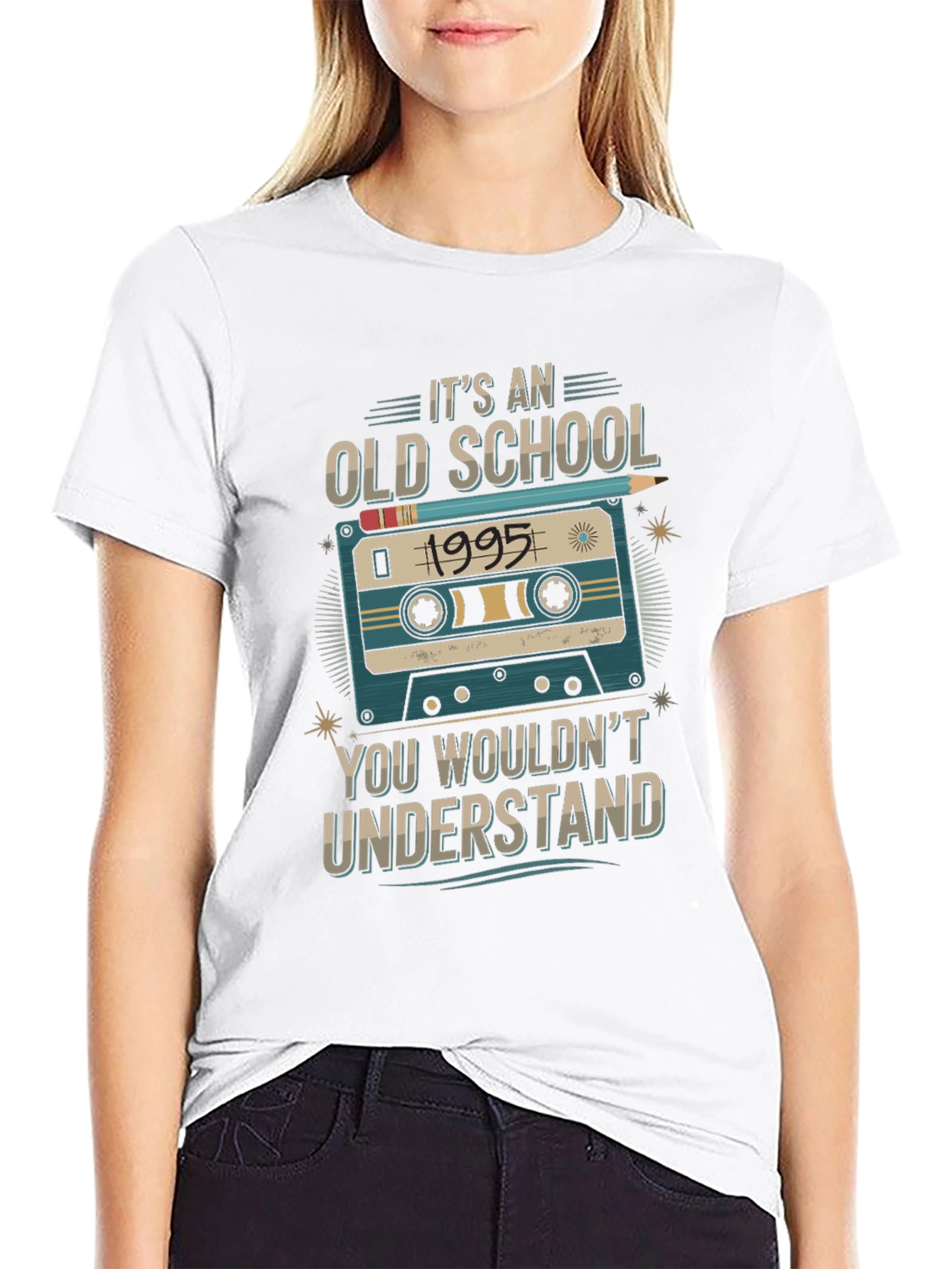 Old School 1995 Cassette Tape T-Shirt