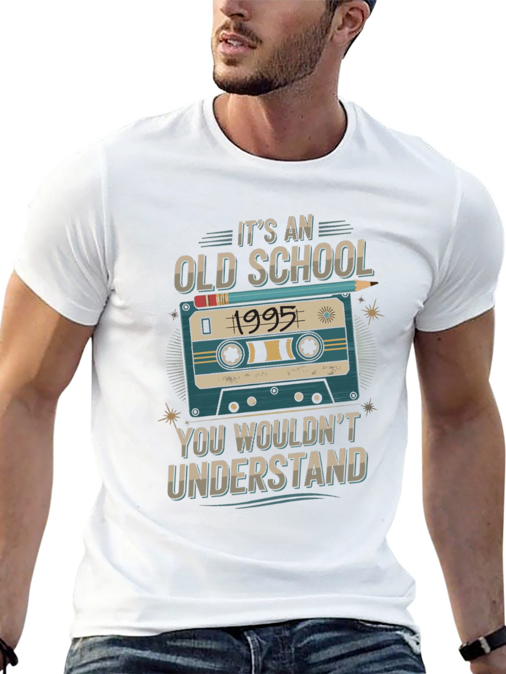 Old School 1995 Cassette Tape T-Shirt