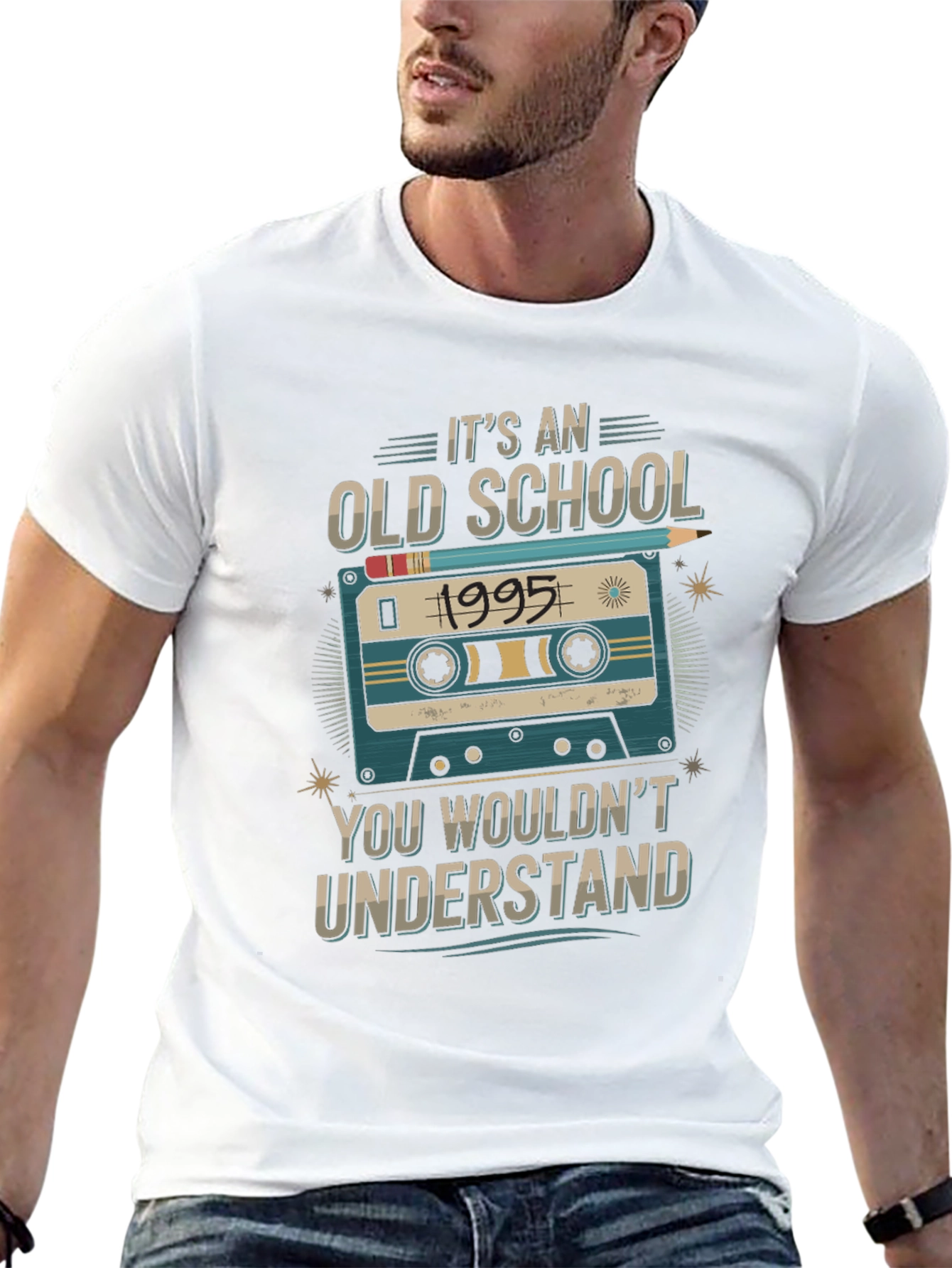 Old School 1995 Cassette Tape T-Shirt
