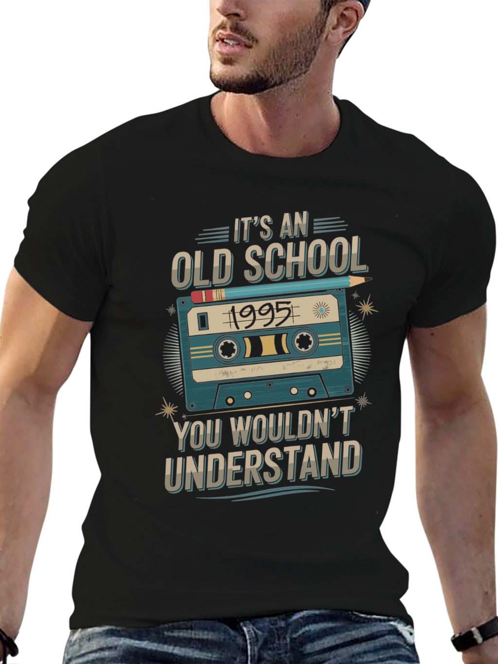 Old School 1995 Cassette Tape T-Shirt