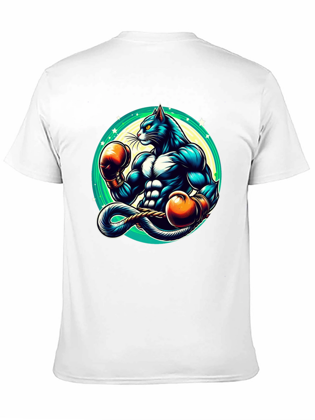 Boxing Cat Graphic Tee