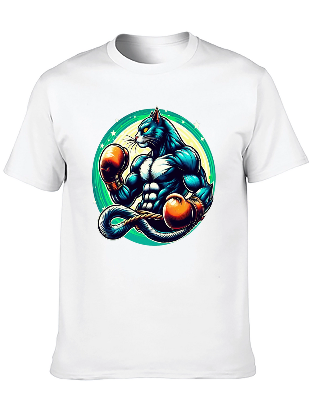 Boxing Cat Graphic Tee