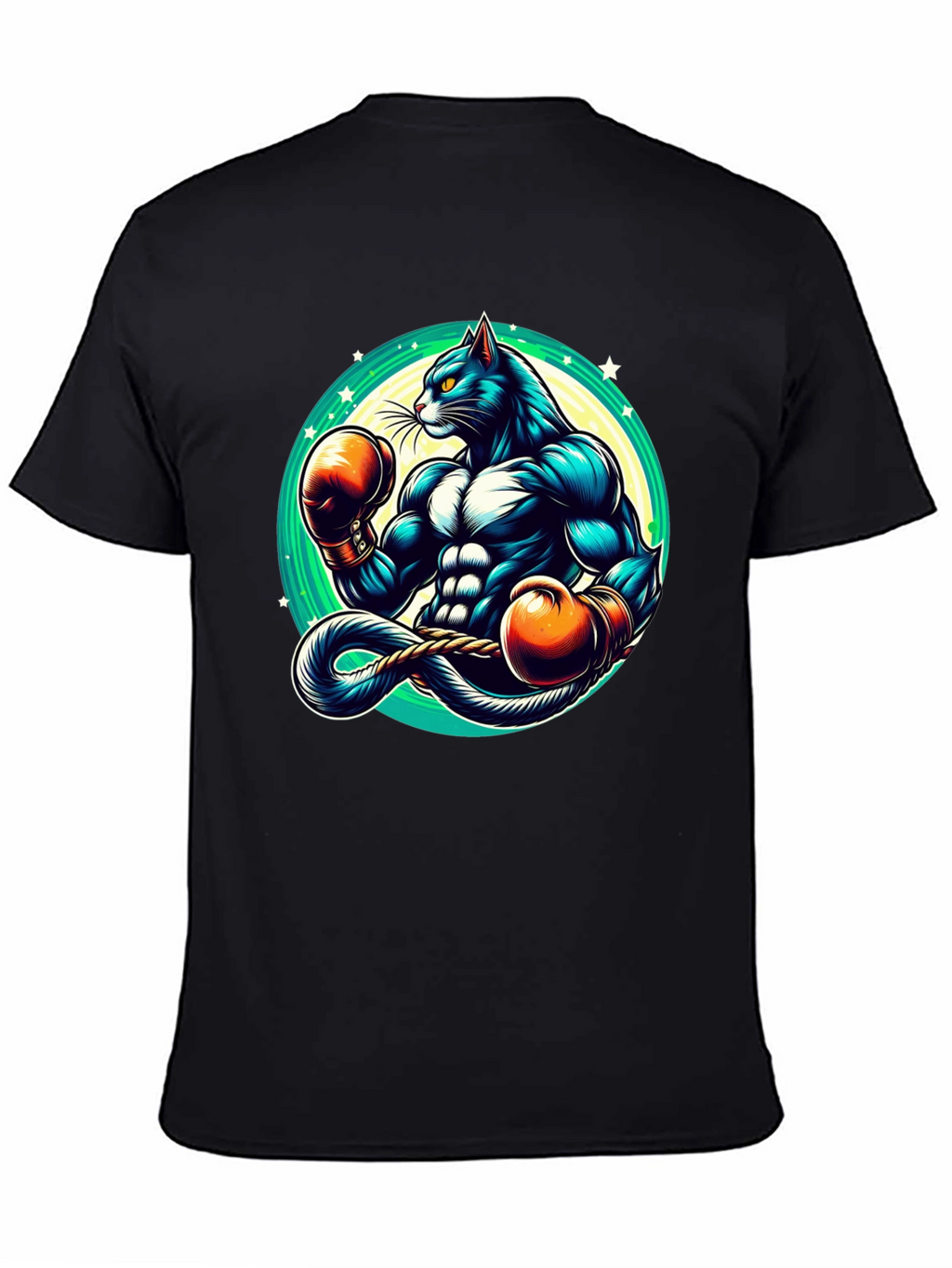 Boxing Cat Graphic Tee