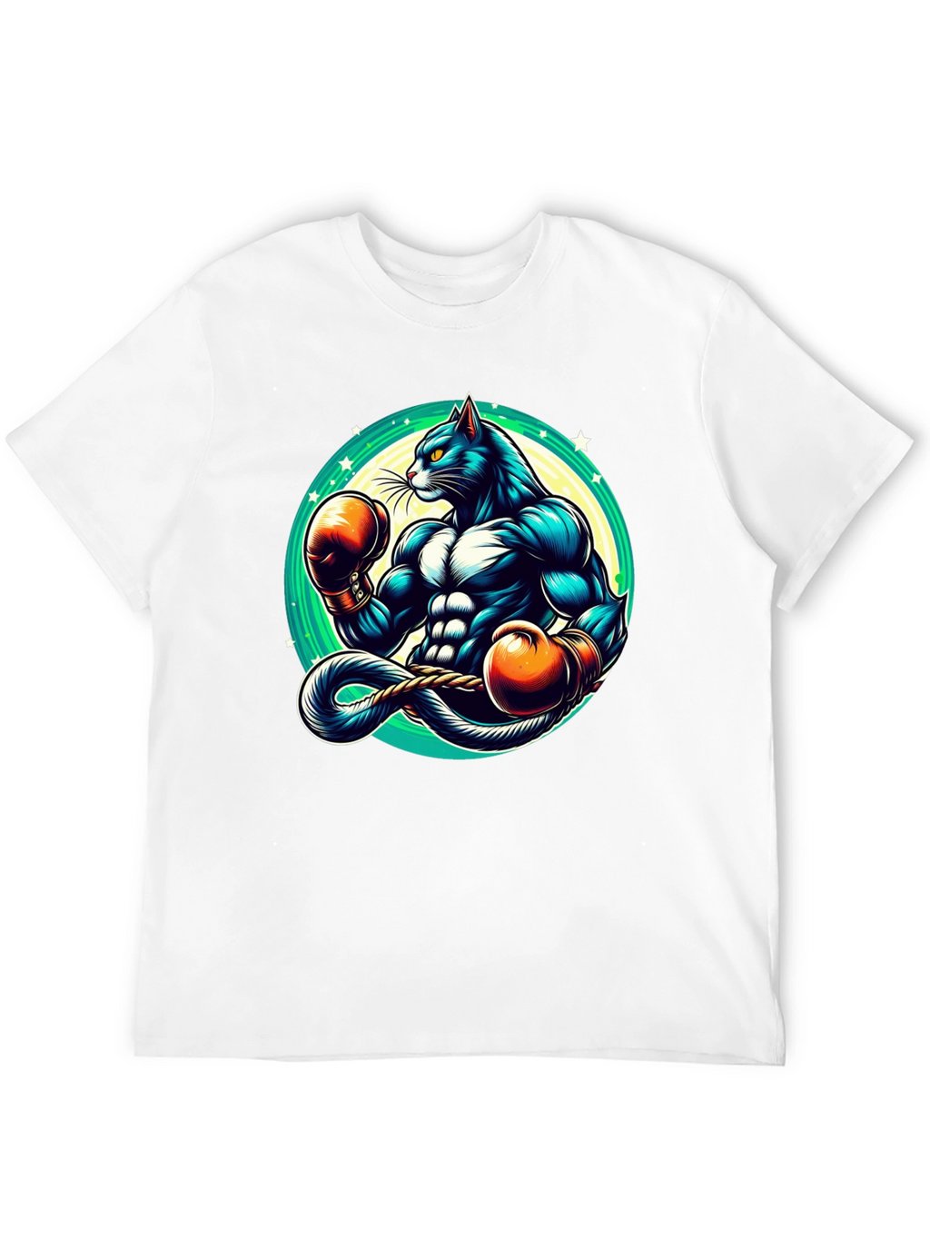 Boxing Cat Graphic Tee