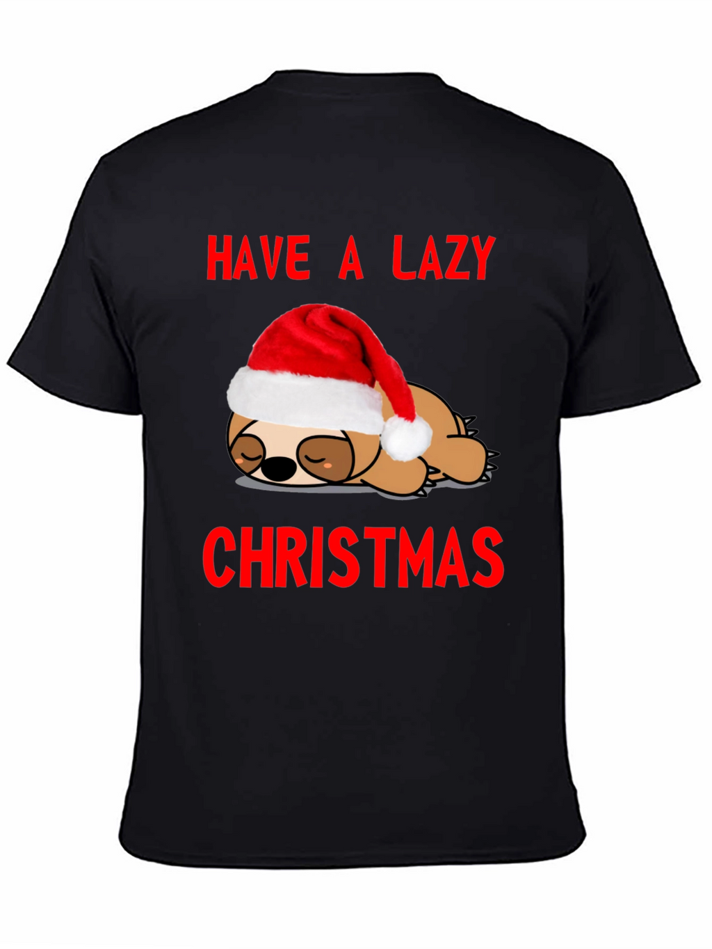 Lazy Christmas Sloth Graphic Tee